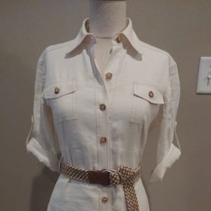 Tahari Linen dress